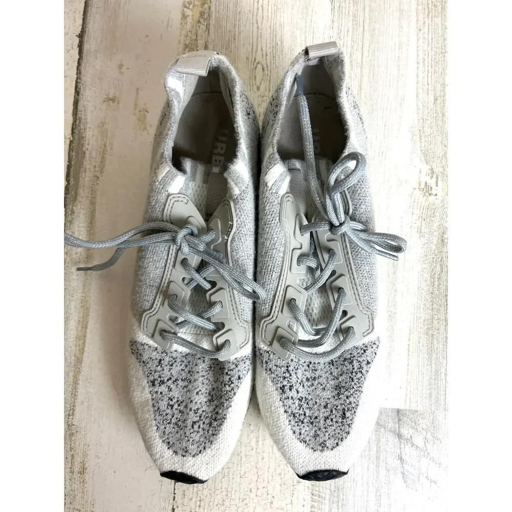 Urban Sport J/Slides Women’s 10 Madeline Grey Knit Color Block Sneakers Shoes
